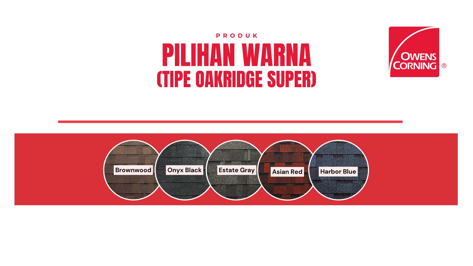 Pilihan Warna Oakridge